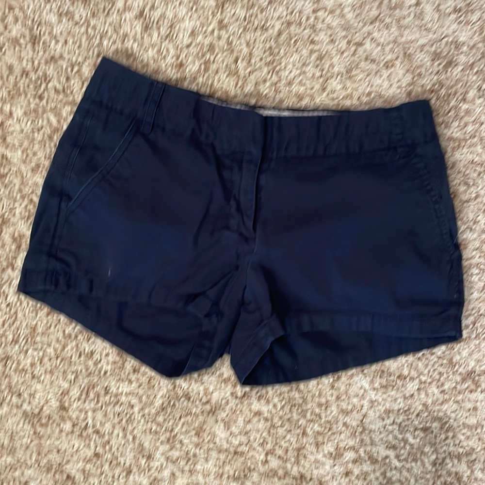 J Crew navy Chino shorts. Size 0